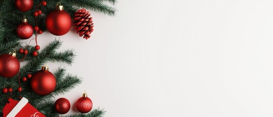 Holiday banners adding festive cheer to the Christmas backdrop, complemented by seasonal decorations