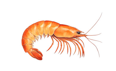 Seafood, shrimp prawn. Vintage retro print, black white seafood shrimp prawn sketch ink pencil style drawing, linear drawing, engrave old school. Sketch artwork shrimp prawn, seafood. Illustration