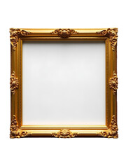 golden frame simple and modern PNG