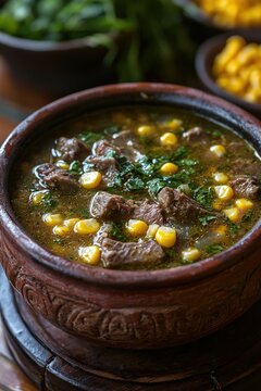 Patasca - A hearty Andean soup made with beef, corn, and tripe, often served in the highlands.