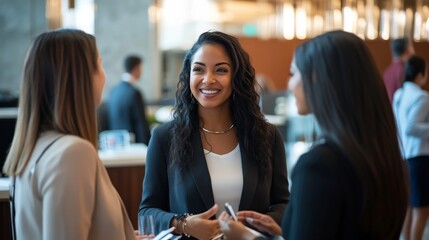 Empowering Diversity at a Modern Business Networking Event in a Hotel Conference Setting