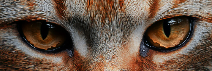 close up of eyes of a cat