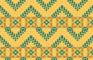 Traditional Design Geometric Pattern Wallpaperfolk Embroidery, Aztec Geometric Ornament Print. Design for Carpet, Wallpaper, Clothing, Wrapping, Fabric