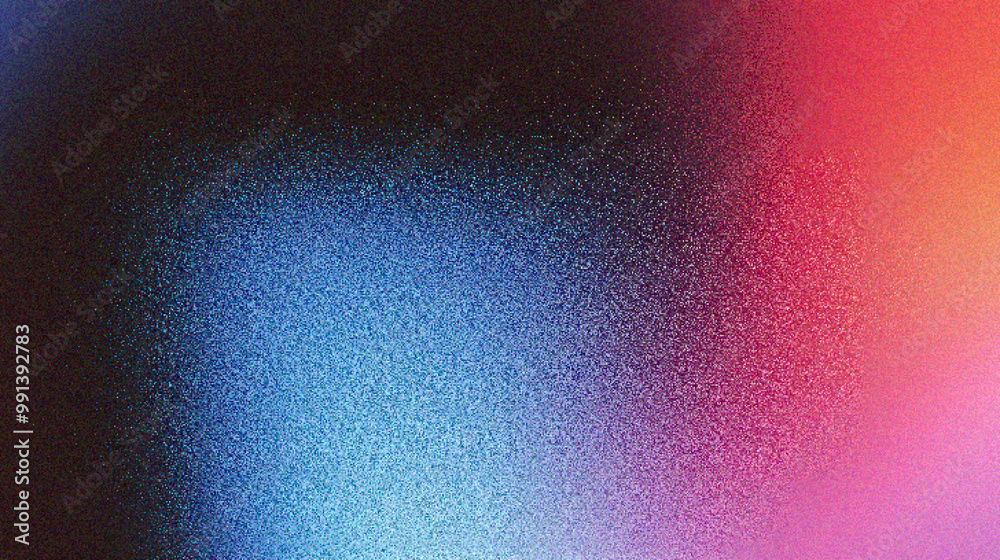 Poster grainy gradient background, a vibrant abstract background featuring a blend of colors, creating a me