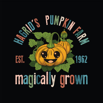 hagrid's  pumpkin farm magically grown est 1962