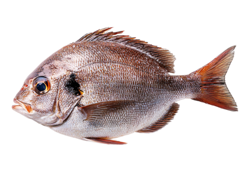 a fish on a white background
