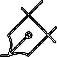 Single isolated icon with outline style icon on white background