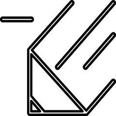 Single isolated icon with outline style icon on white background