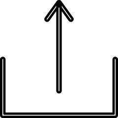 Single isolated icon with outline style icon on white background