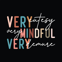 Obraz premium Very cutesy Very mindful Very demure