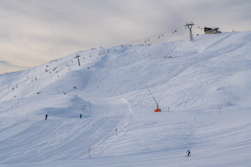 The ski resort Hochpustertal at Sillian. Here one meets a successful mixture of Austrian snow and runway quality combined with the Italian ease. 