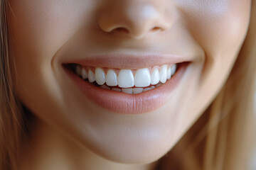Fototapeta premium A woman with a white smile