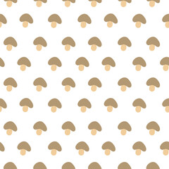 mushrooms pattern background. flat illustration mushroom pattern background. mushroom food background. 