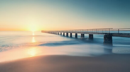 Serene Pier at Sunrise
