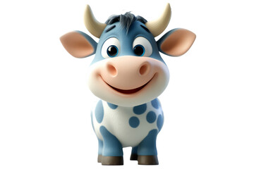 Playful Cartoon Cow Character Cut Out for Kids