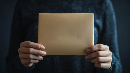 Fototapeta premium Person Holding Ballot Envelope in Hands