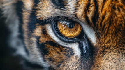 Piercing Gaze - Closeup of Wild Animal Eye with Intricate Iris Details