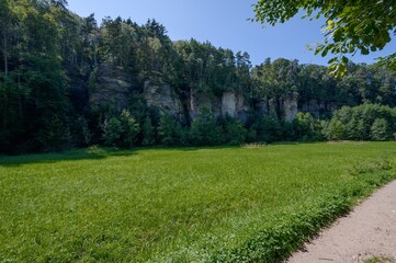 A view of the Plakanek protected area near Kost Castle
