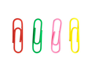 paper clips isolated on white/transparent