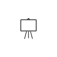 School Chalkboard icon isolated on transparent background