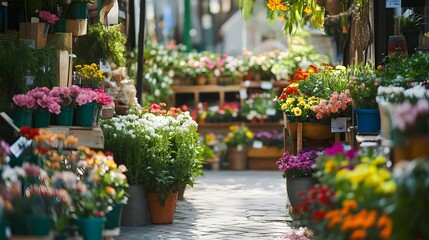 Outdoors flower plant shop.