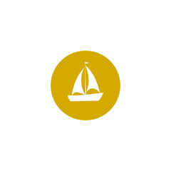Boat icon isolated on transparent background