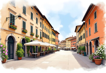 Fototapeta premium Poble Espanyol - traditional architectures in Barcelona, Spain 