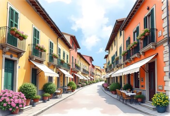 Fototapeta premium Poble Espanyol - traditional architectures in Barcelona, Spain 