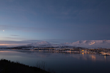 Akureyri Iceland during Winter 