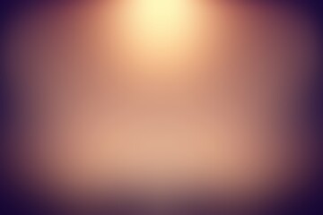 Retro style glowing glass. Old gold color. Empty defocused backdrop graphic.