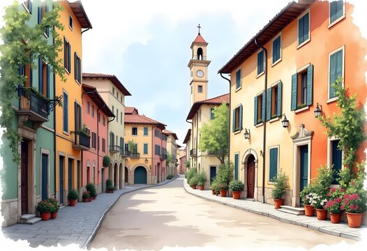 Fototapeta Poble Espanyol - traditional architectures in Barcelona, Spain 