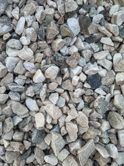 Garden grey gravel or stone river pebbles as background.