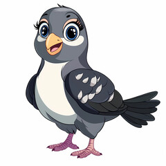 Fototapeta premium Cartoon Pigeon 