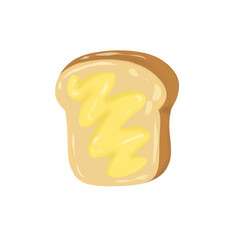 Freshly buttered bread