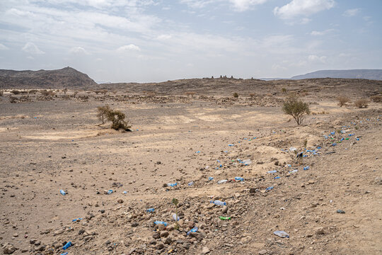 Old afar tribe graves in the danakil desert, Afar region, Semera, Ethiopia
