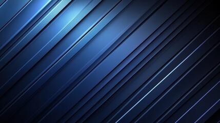 A sleek abstract background featuring dynamic diagonal lines in deep blue tones, perfect for modern design projects.