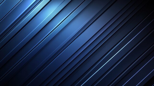 A sleek abstract background featuring dynamic diagonal lines in deep blue tones, perfect for modern design projects.
