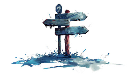 wooden signpost