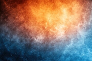 Obraz premium Vibrant abstract background featuring a blend of orange and blue hues, perfect for design and artistic use.