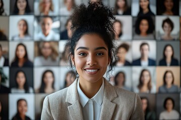  large virtual event where participants are grouped into smaller breakout rooms for networking and discussions.