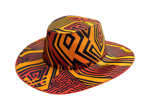 recommend clip art: a colored straw hat as element on transparent background