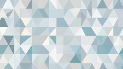 Fototapeta premium Abstract geometric background of light blue, white and grey triangles.