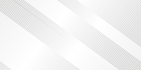 Fototapeta premium Vector gradient gray line abstract pattern Transparent monochrome striped texture, minimal background. Abstract background wave line elegant white striped diagonal line technology concept web texture.