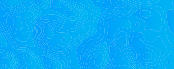 Topographic Ocean Design A Digital Contour Map with Relief Lines and Geographic Depth Illustration for Sea and Land Exploration
