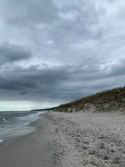 storm on the beach