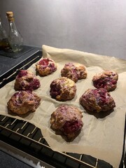 raspberry buns