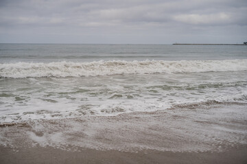 Hazy Gray Vibe Ocean Scene