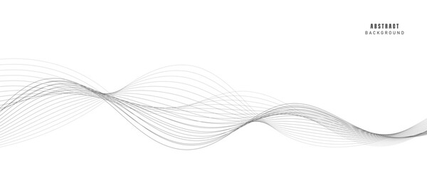 Abstract vector background with black wavy lines. EPS10
