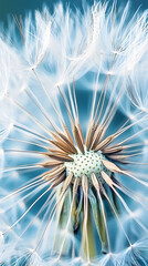 Naklejka premium A close-up of a dandelion flower