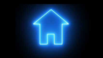 Square Button with Home royalty free vector art